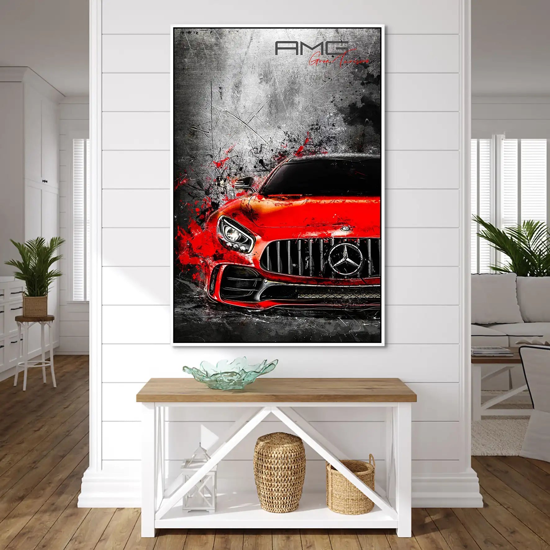 Mercedes AMG GT Red Style AluDibond Bild INGALERIE