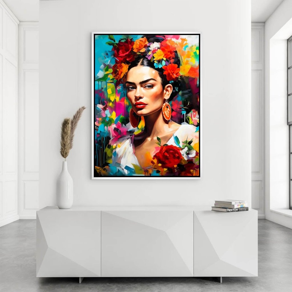 Frida Kahlo Flower AluDibond Bild INGALERIE