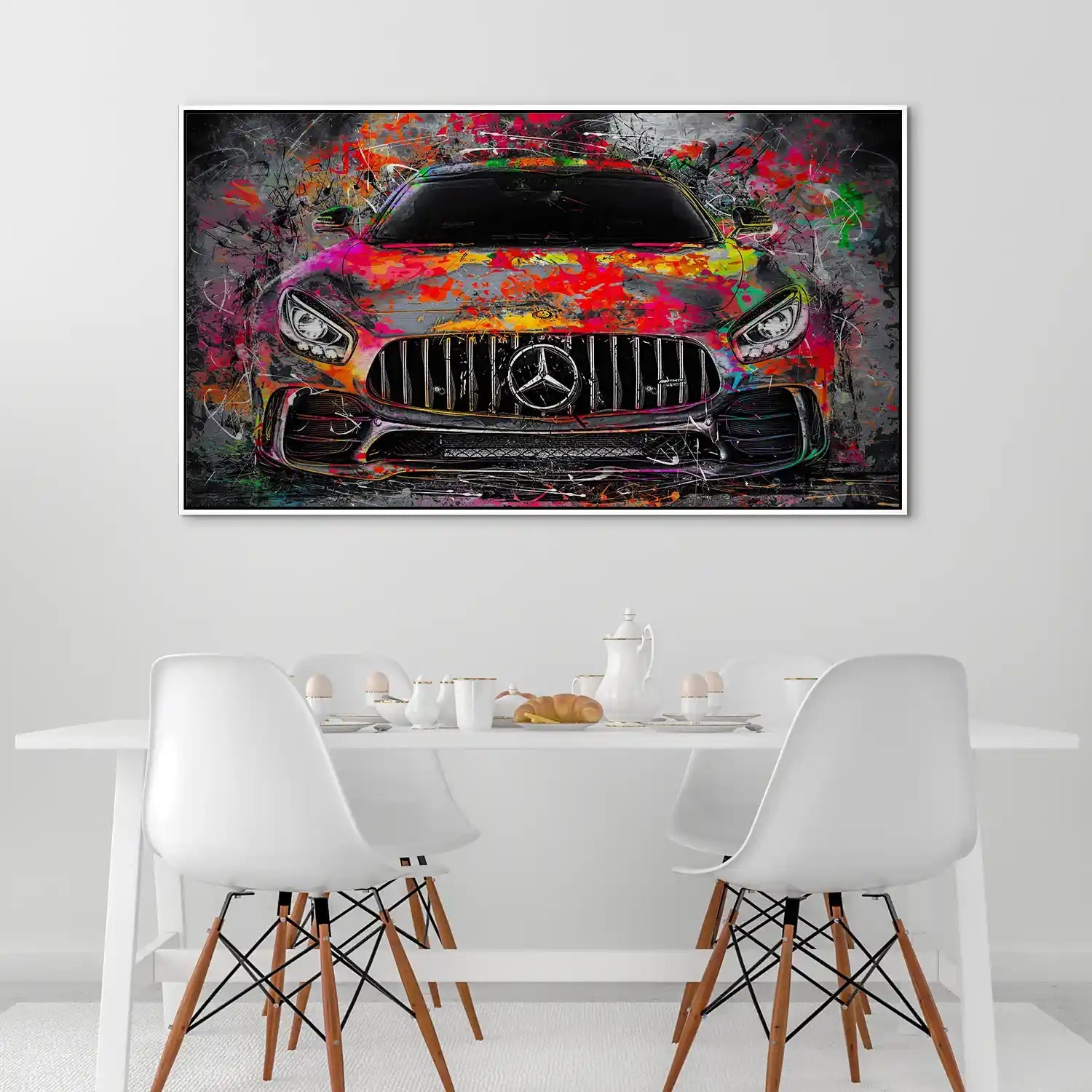 Mercedes AMG GT Pop Art Style Alu Gebürstet INGALERIE