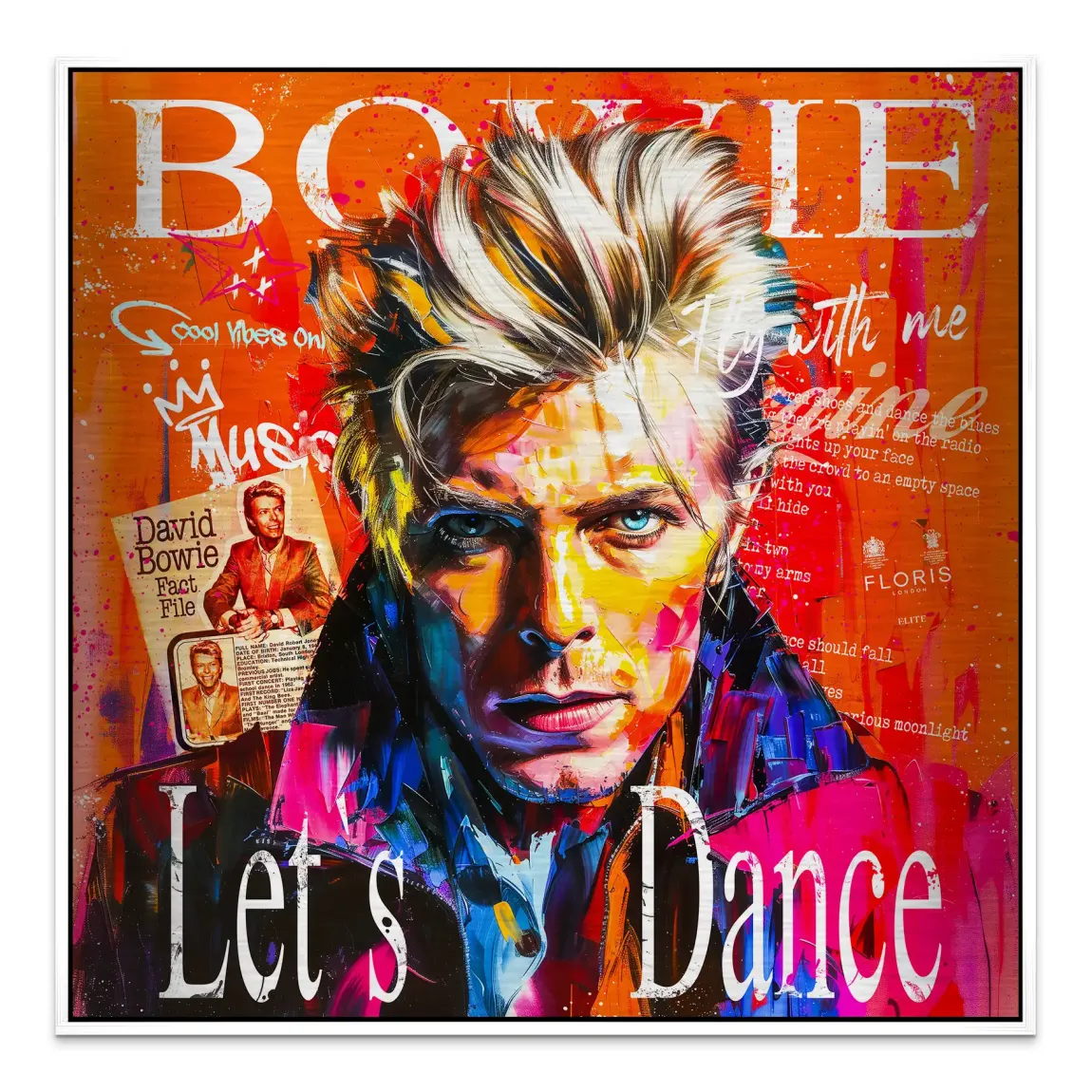 David Bowie Sound and Color Alu Gebürstet Bild