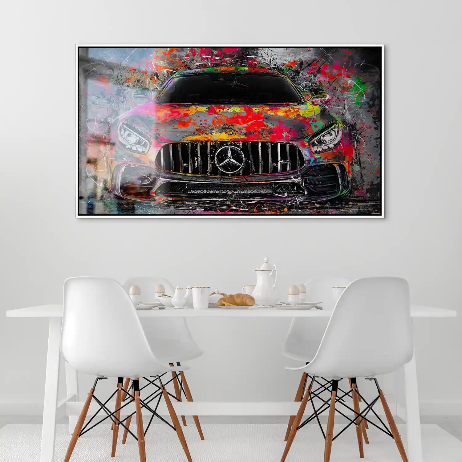 Mercedes AMG GT Pop Art Style Alu Gebürstet INGALERIE