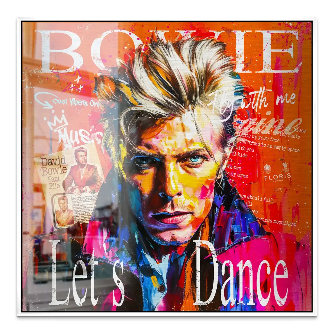 David Bowie Sound and Color Alu Gebürstet Bild