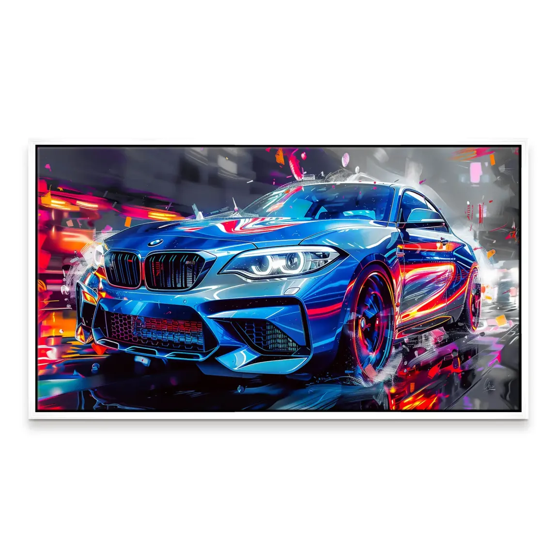 BMW M2 Abstrakt Vision Leinwand Bild