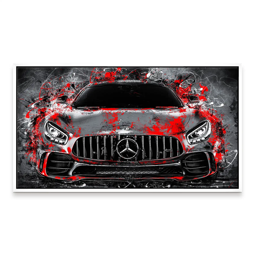 Mercedes AMG GT Abstrakt Style Leinwand Bild INGALERIE