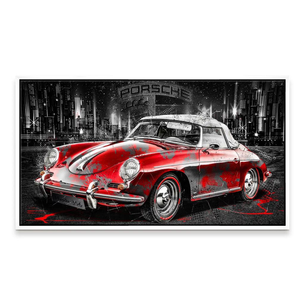 Porsche 356 Abstrakt Leinwand Bild INGALERIE