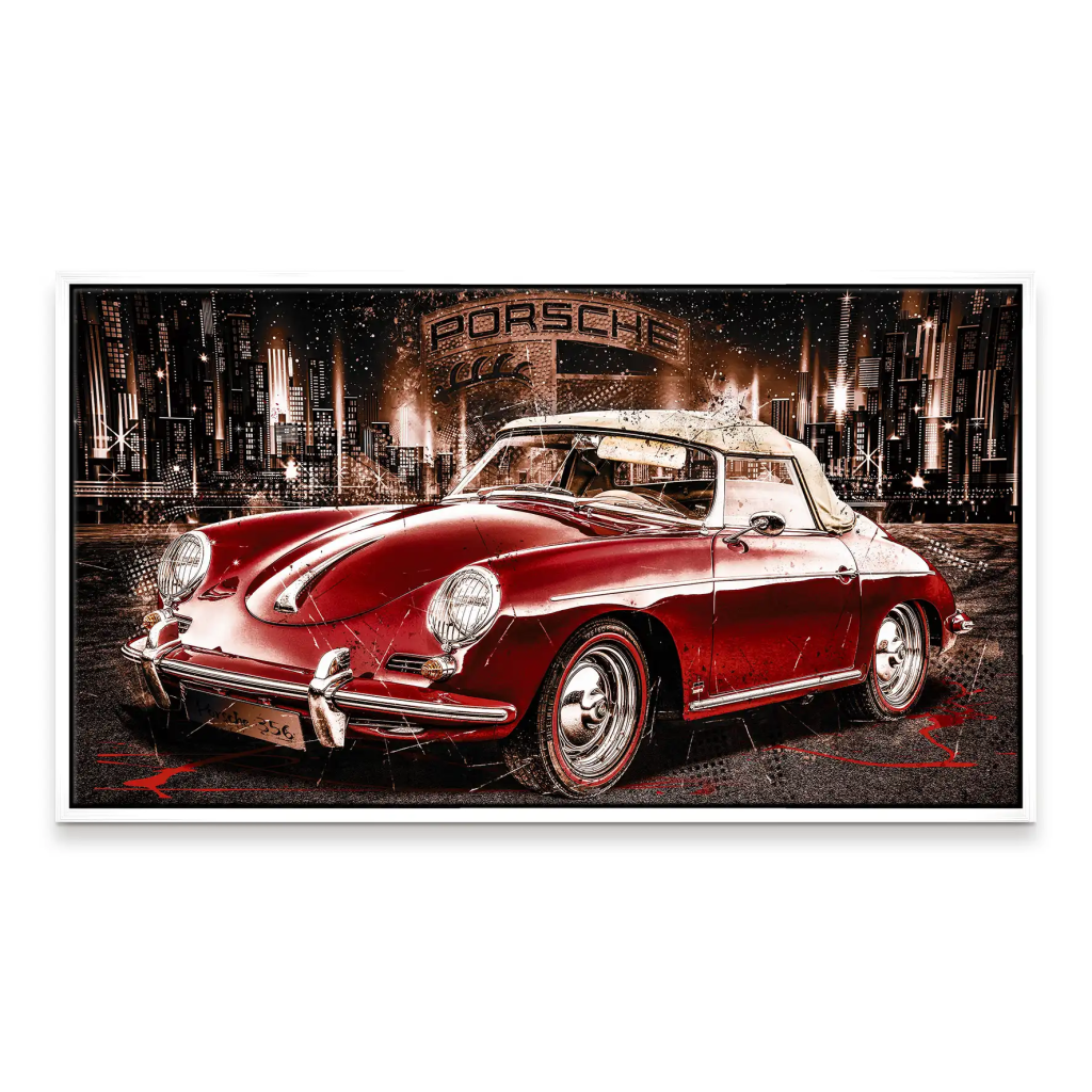 Porsche 356 Retro Leinwand Bild INGALERIE