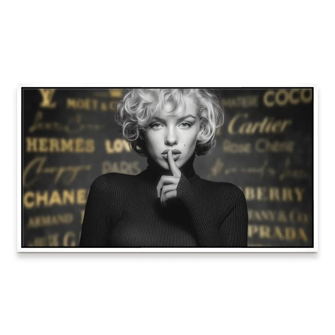 Marilyn Monroe Secret Glamour Leinwand Bild
