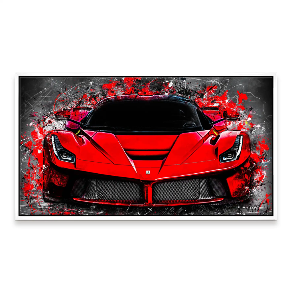 La Ferrari Abstrakt Leinwand Bild INGALERIE