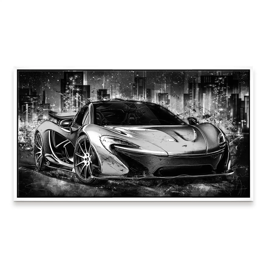 McLaren Abstrakt Black Leinwand Bild INGALERIE