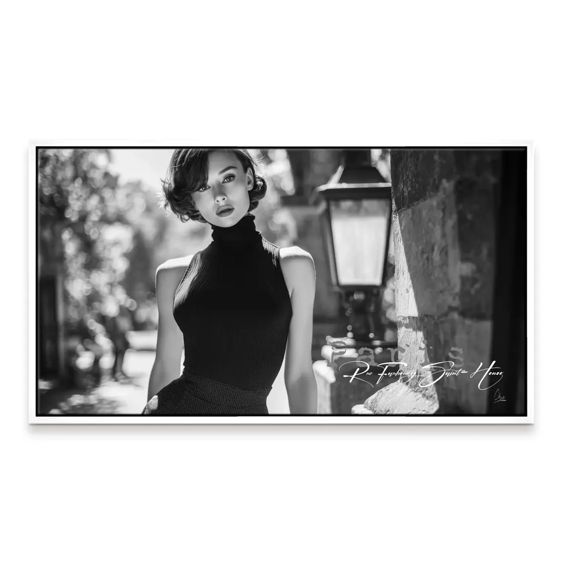 Audrey Hepburn Paris Elegance Leinwand Bild