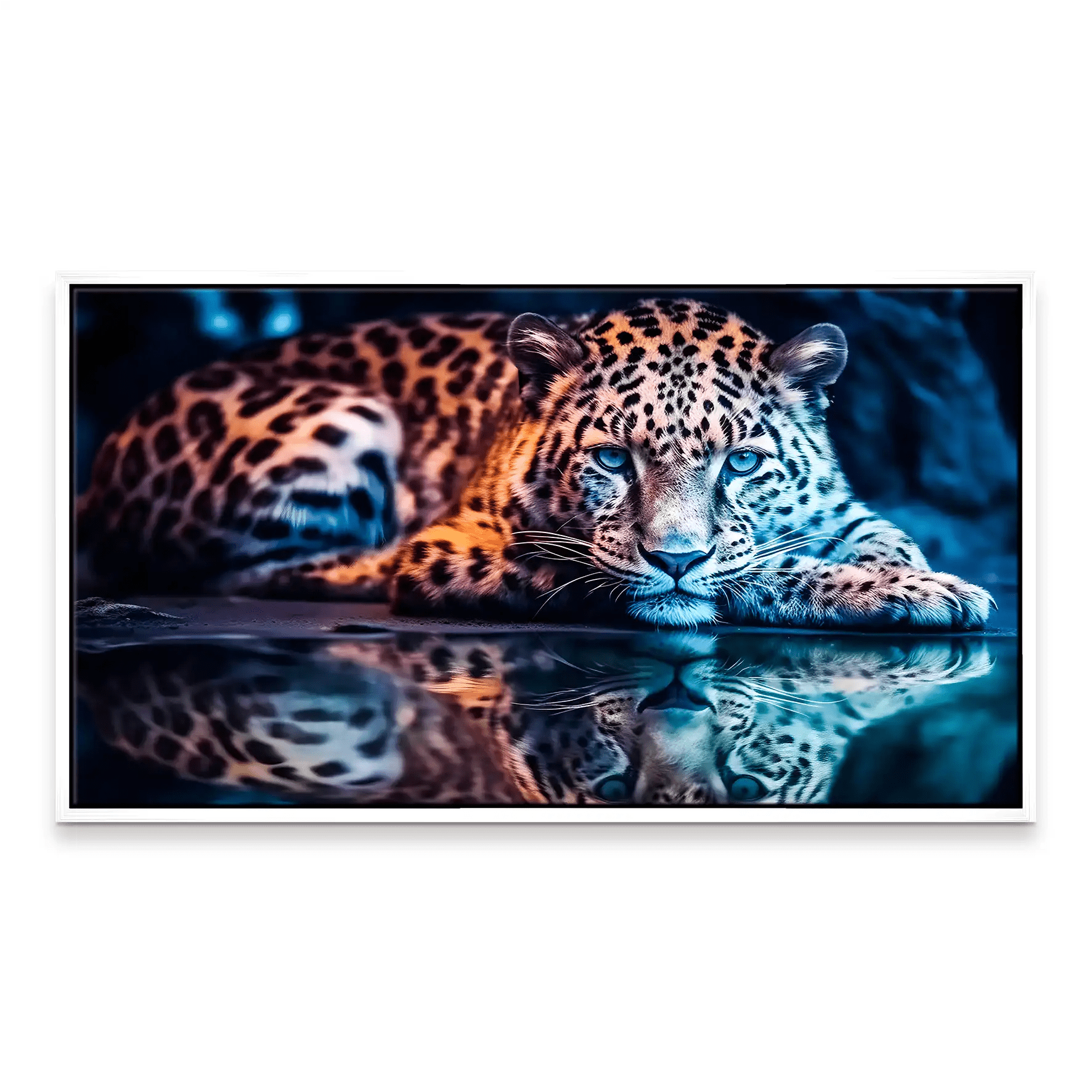 Leopard Relax Leinwand Bild INGALERiE