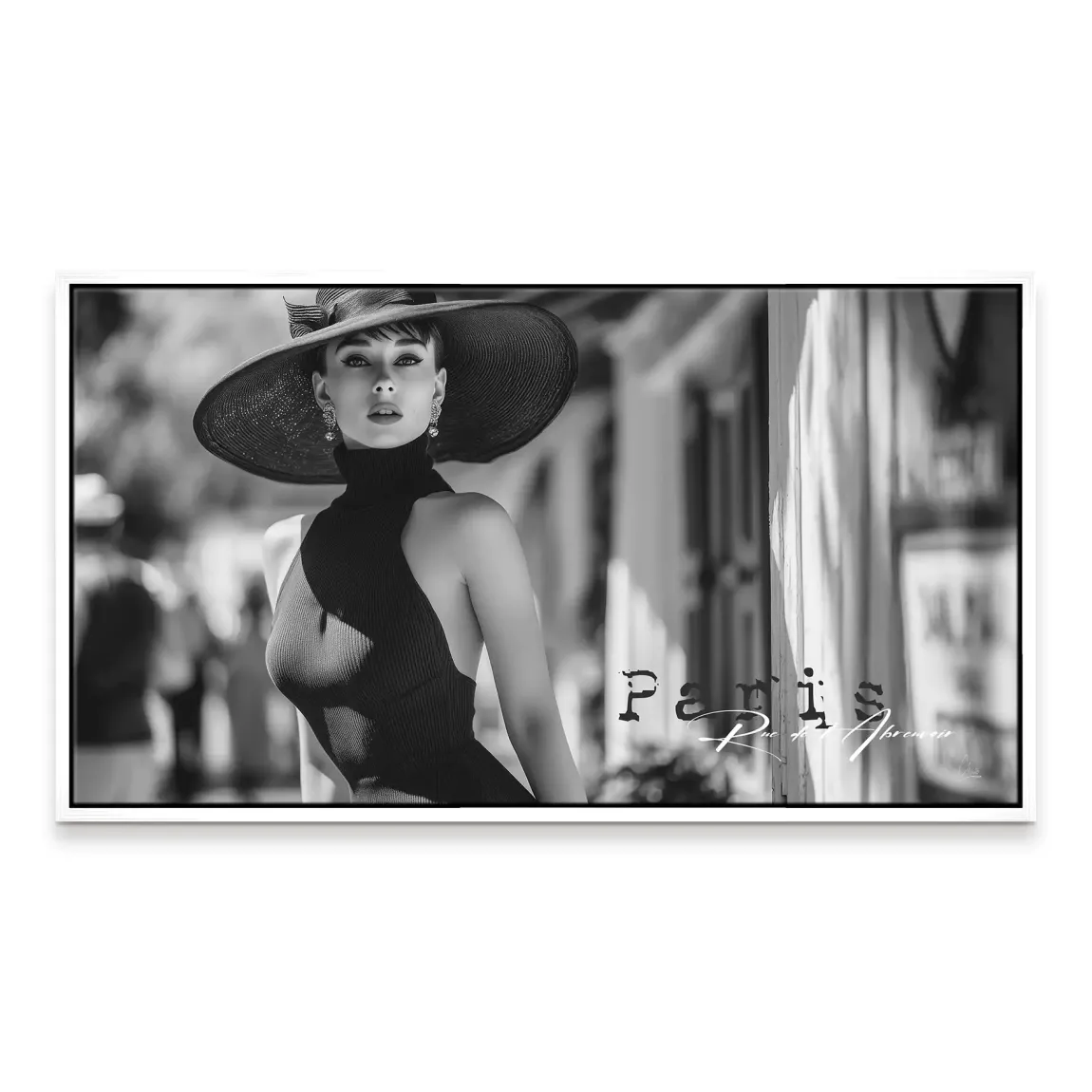 Audrey Hepburn Paris City Life Leinwand Bild