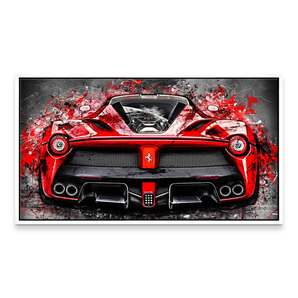 La Ferrari Abstrakt-Style Leinwand Bild INGALERIE