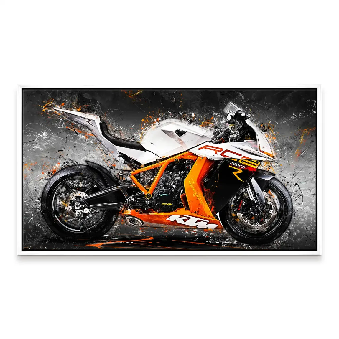 KTM RC8 Abstrakt Leinwand Bild