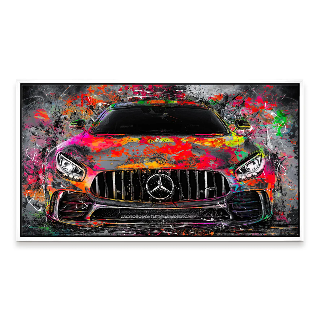 Mercedes AMG GT Pop Art Style Leinwand Bild INGALERIE