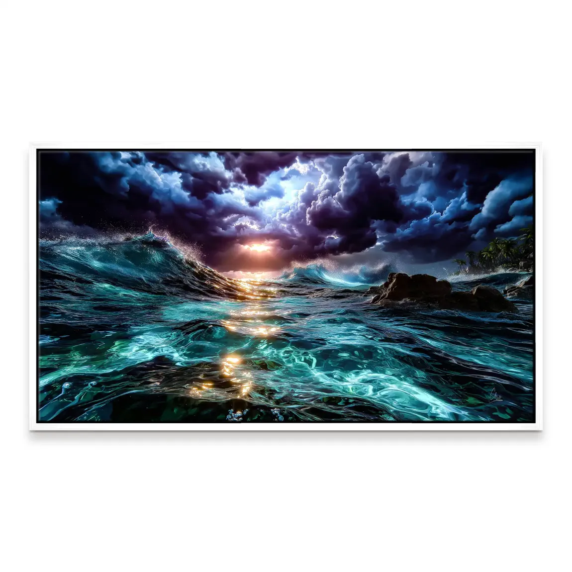 Ocean Storm Leinwand Bild