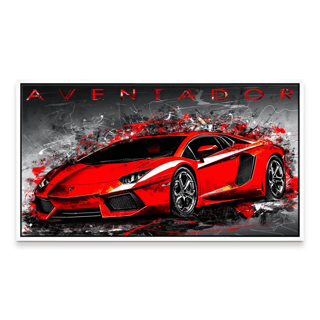 Lambo Aventador Abstrakt Leinwand Bild INGALERIE