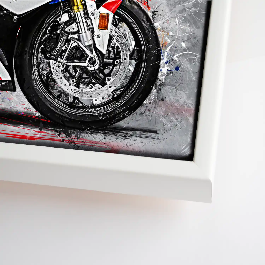 BMW S1000RR Abstrakt Style Leinwand Bild INGALERIE