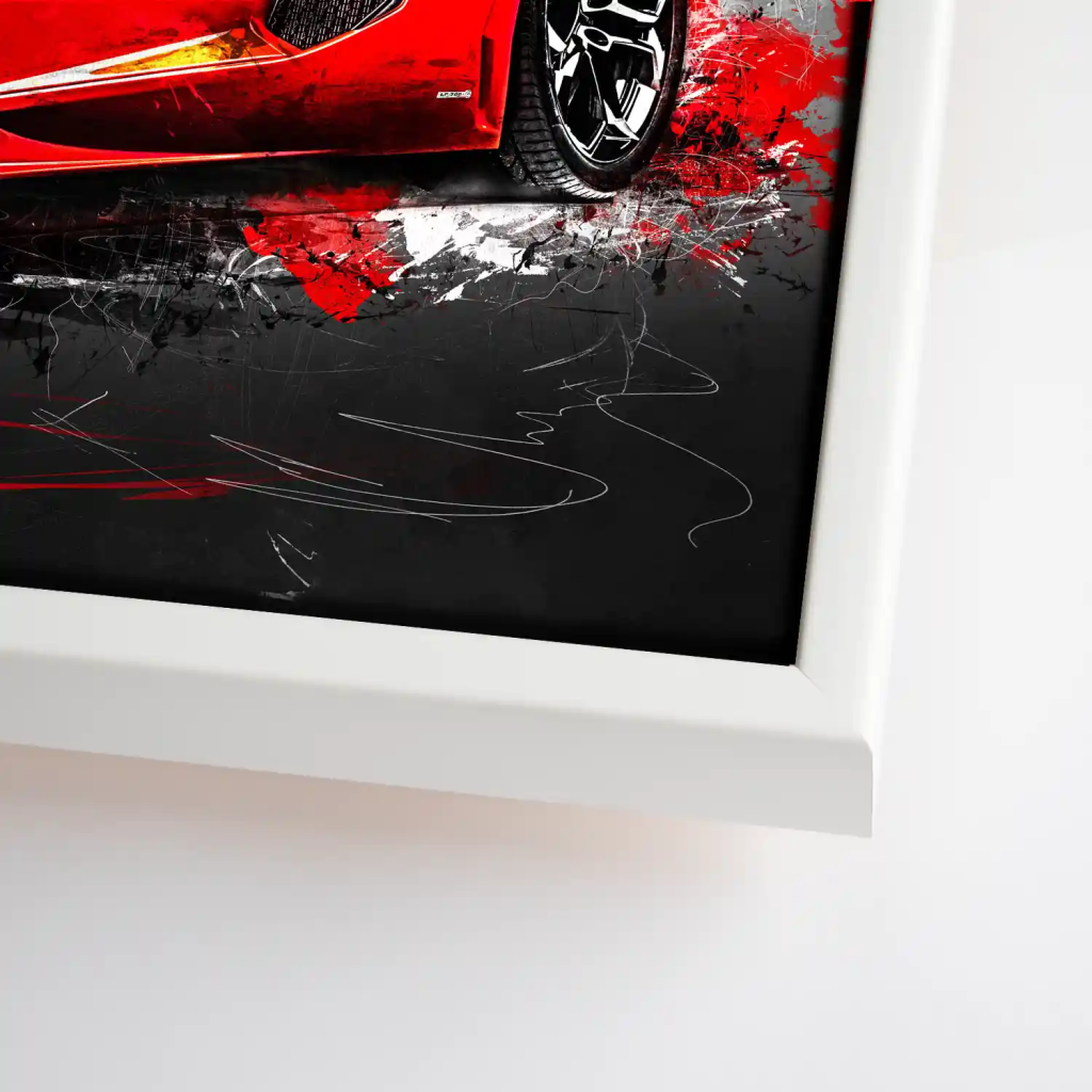 McLaren Abstrakt Rot Leinwand Bild INGALERIE