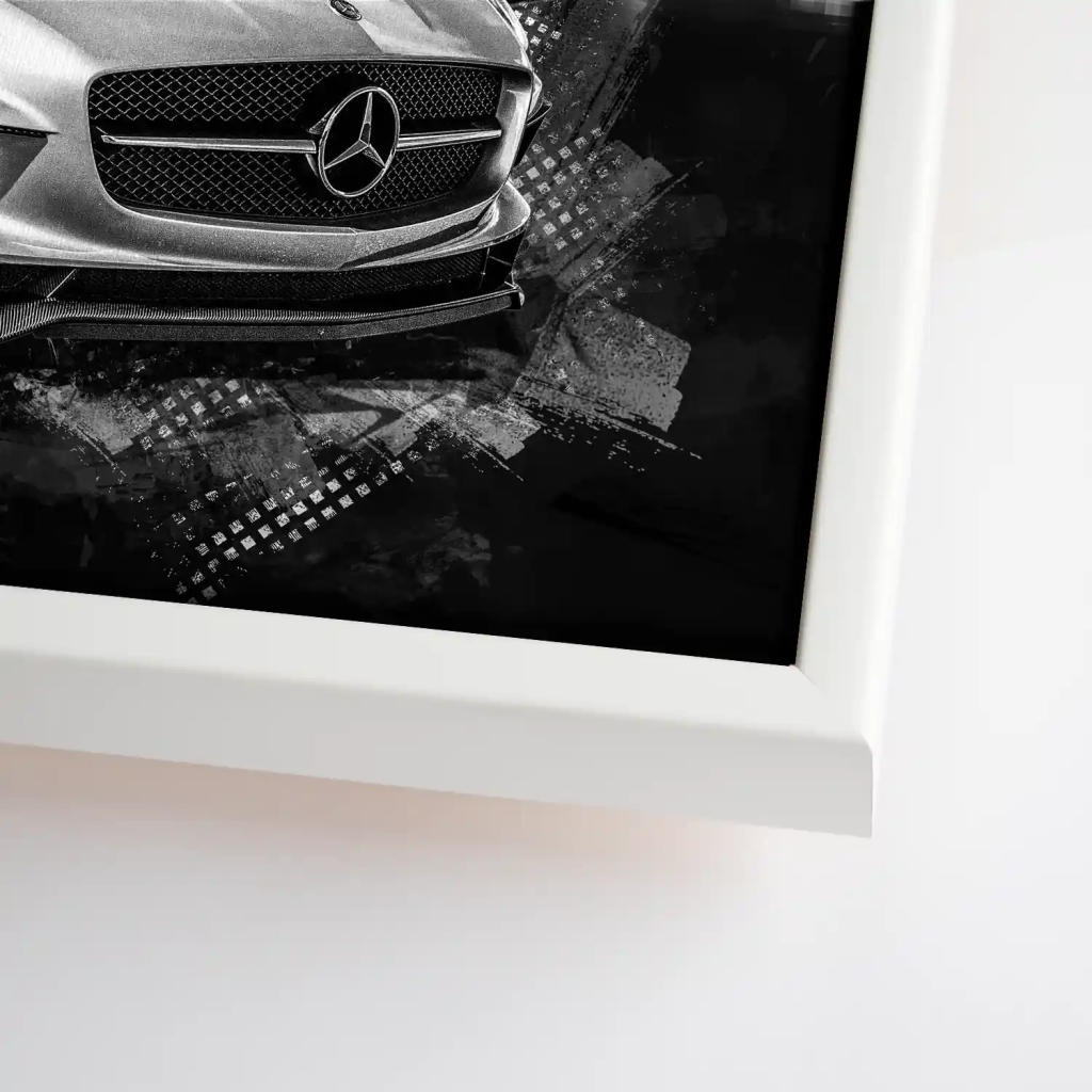 Mercedes SLS City Style Leinwand Bild INGALERIE