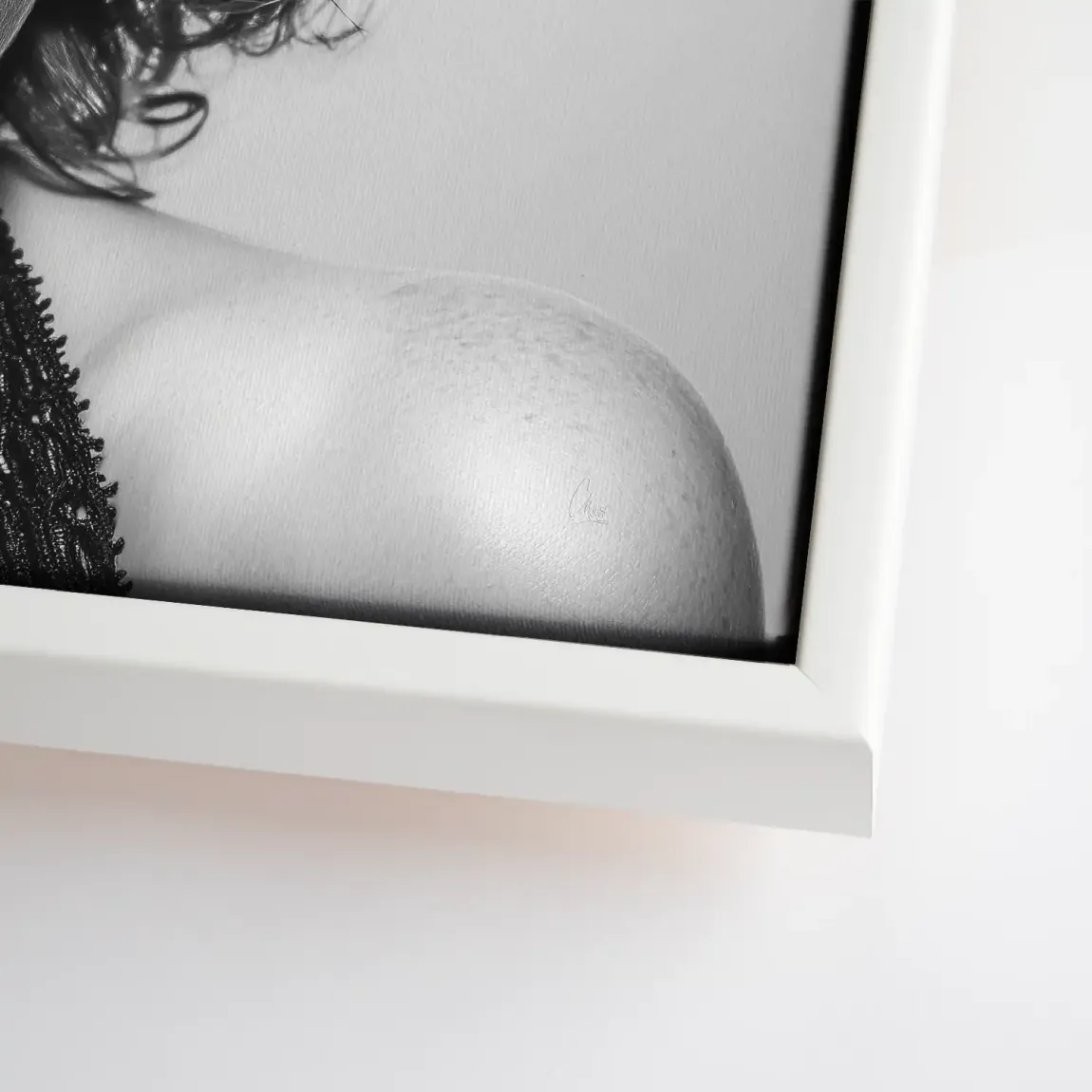 Marilyn Silent Secret Black Leinwand Bild