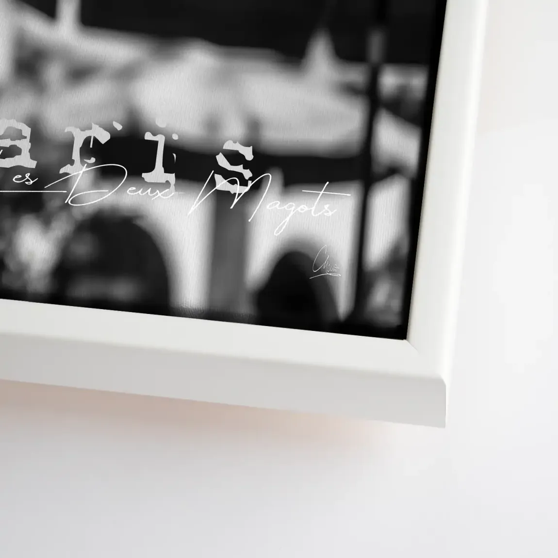 Audrey Hepburn Paris Cafe Leinwand Bild