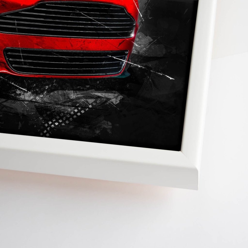 Aston Martin Abstrakt Red Style Leinwand Bild INGALERIE