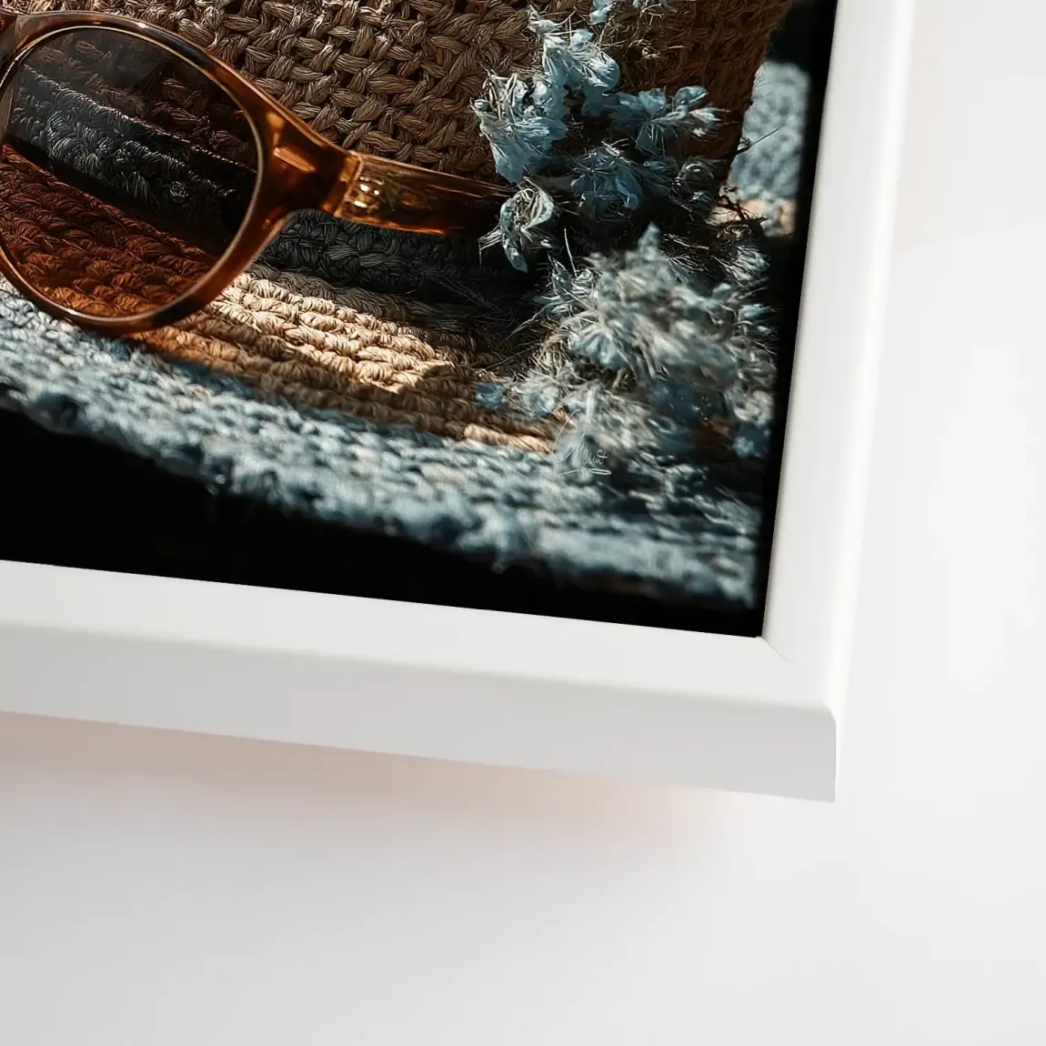 Blue Moments Leinwand Bild