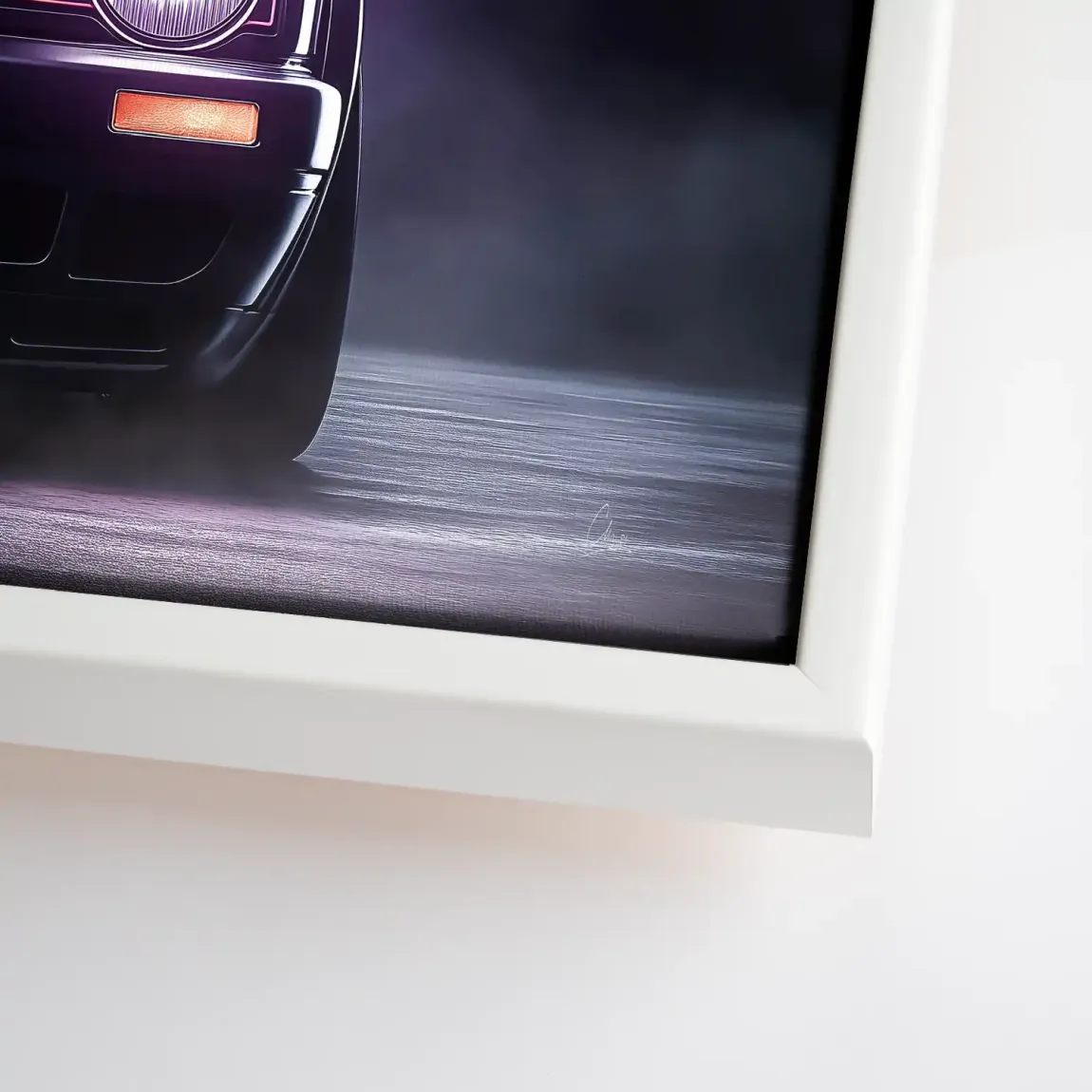 VW Golf Old School Leinwand Bild