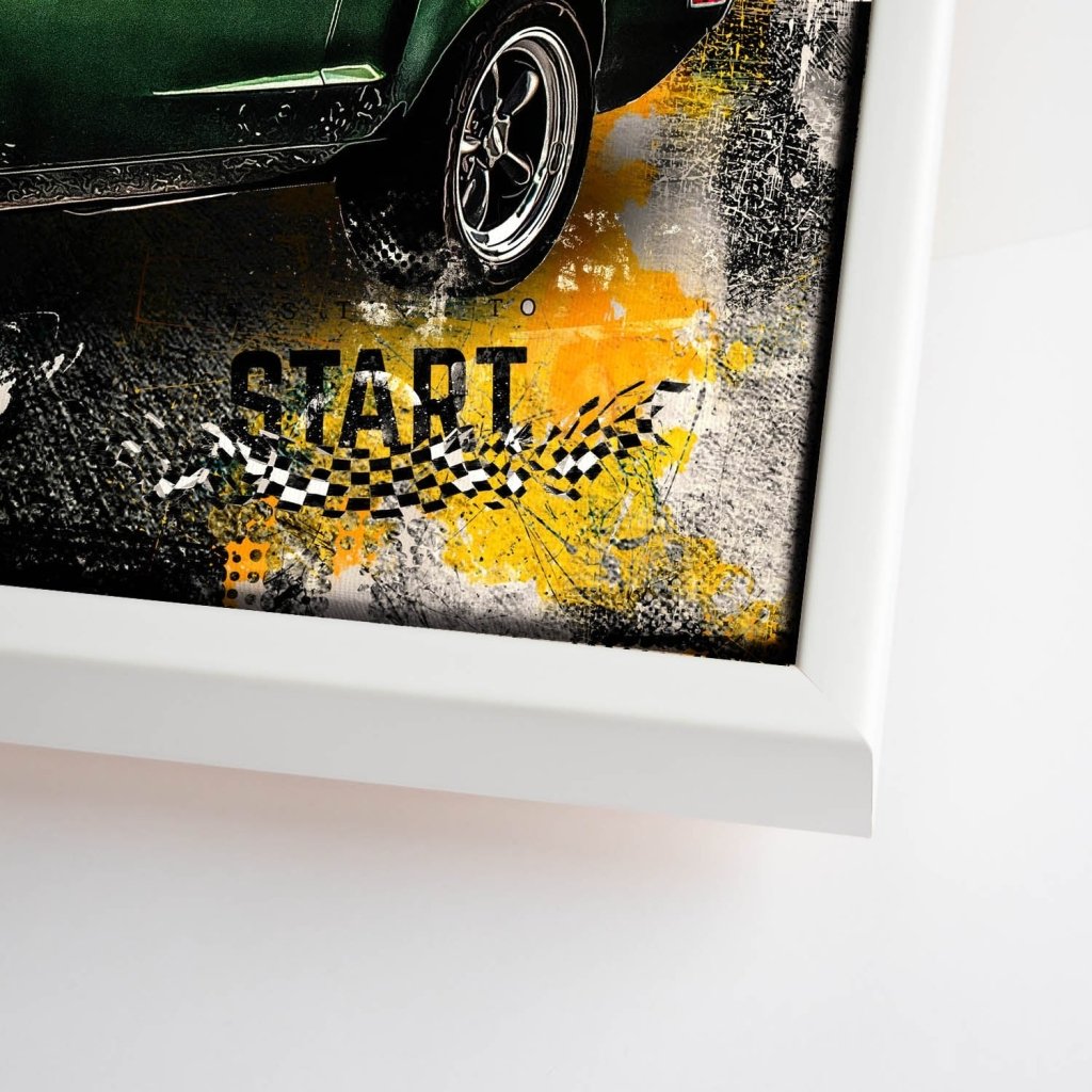 Ford Mustang Bullitt Pop Art Leinwand Bild INGALERIE