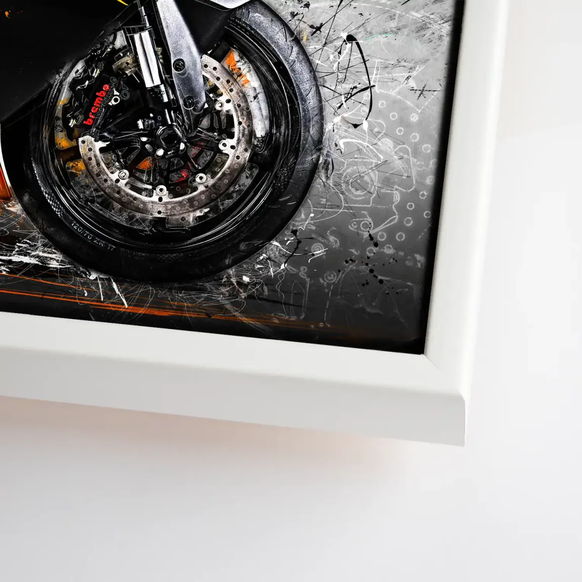 KTM RC8 Abstrakt Leinwand Bild
