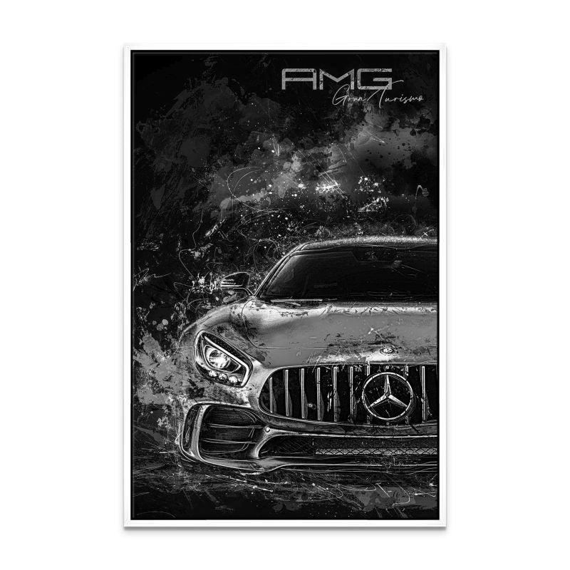 Mercedes AMG GT Black Style Leinwand Bild INGALERIE