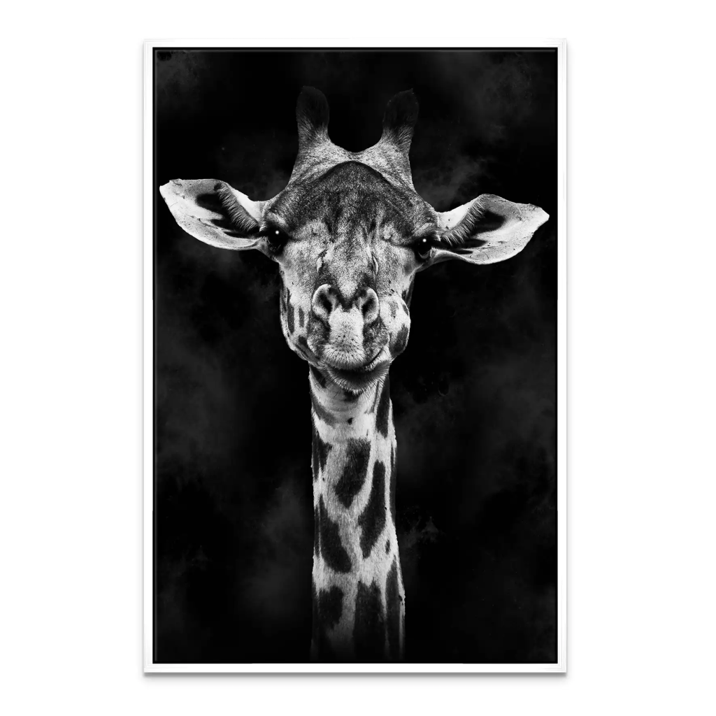 Giraffe Abstrakt Black Style Leinwand Bild INGALERIE