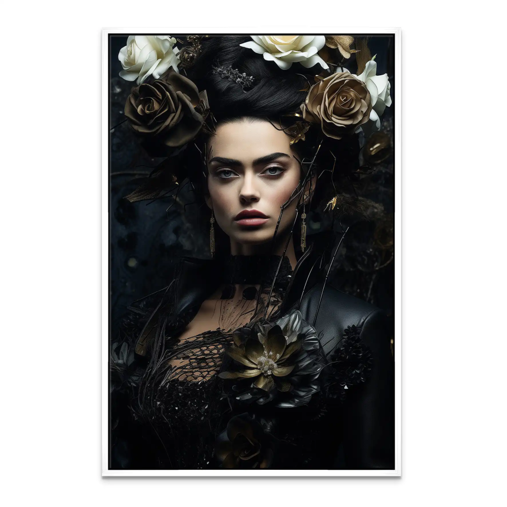 Frida Kahlo Dark Style Leinwand Bild INGALERIE