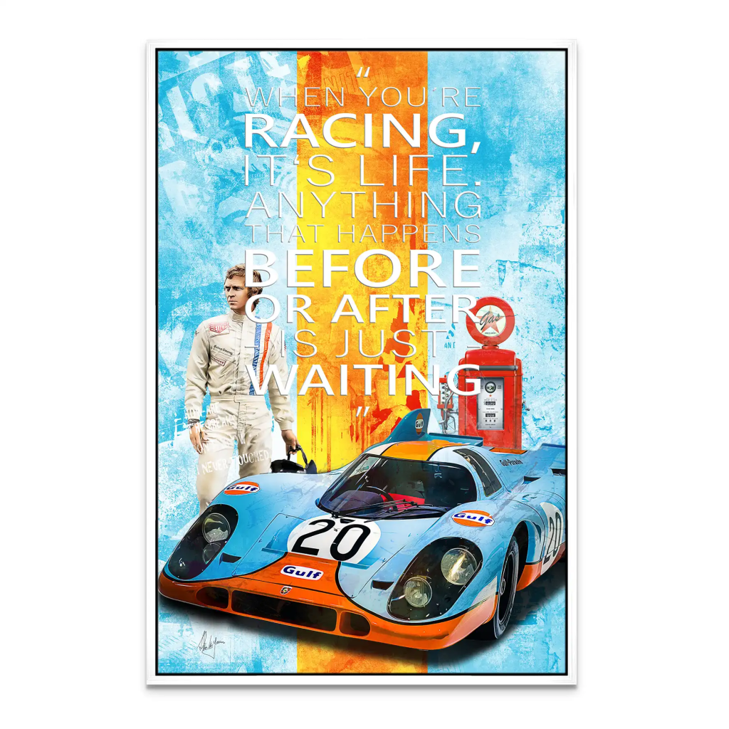 Steve Gulf Porsche 917 Leinwand Bild INGALERIE