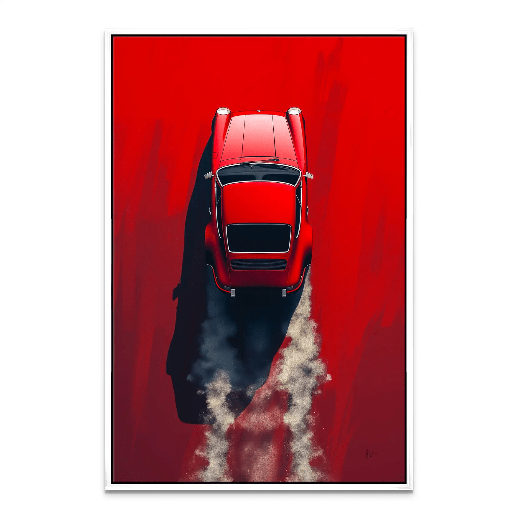 Red 911 Leinwand Bild INGALERIE