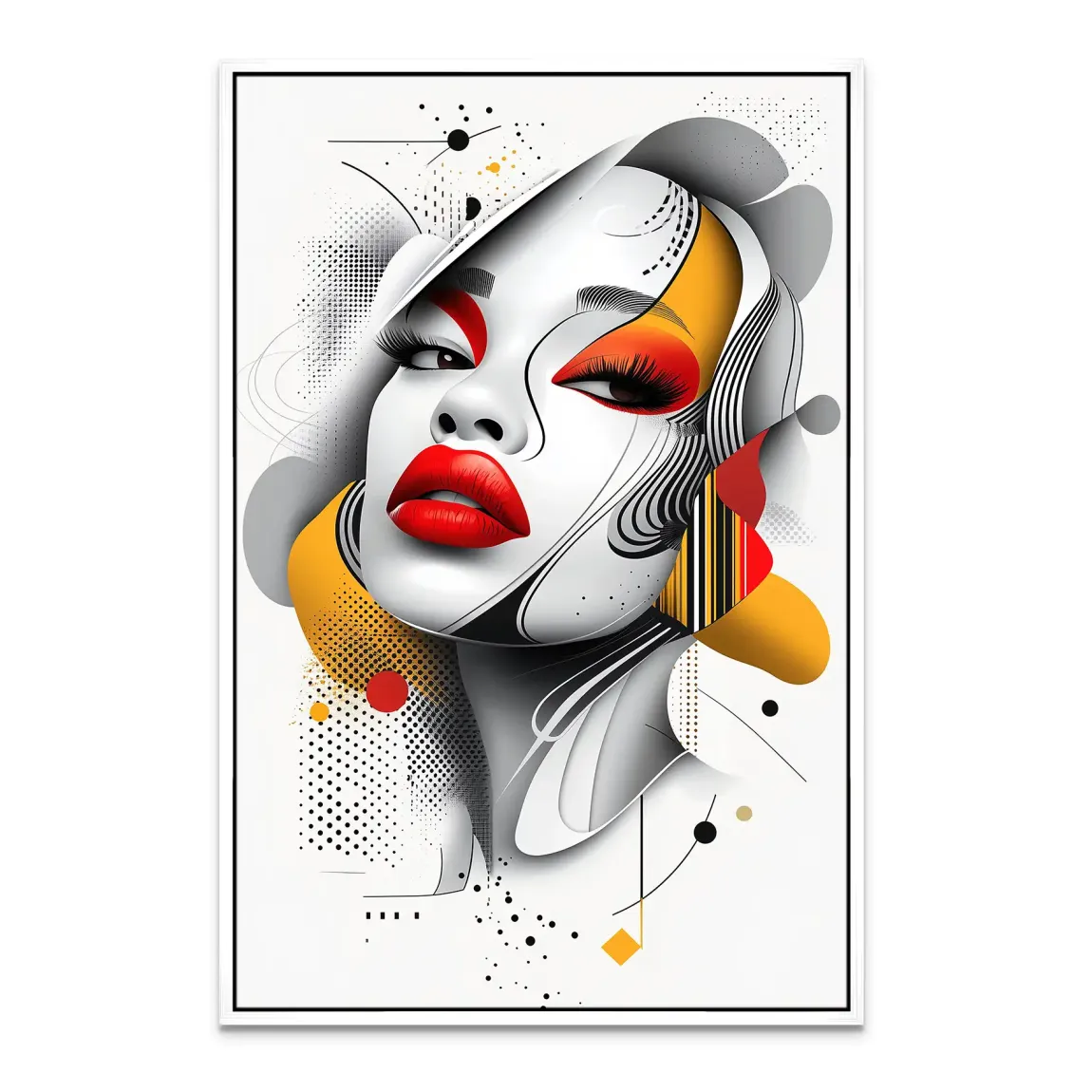 Femme Fatale Modern Art Leinwand Bild INGALERIE