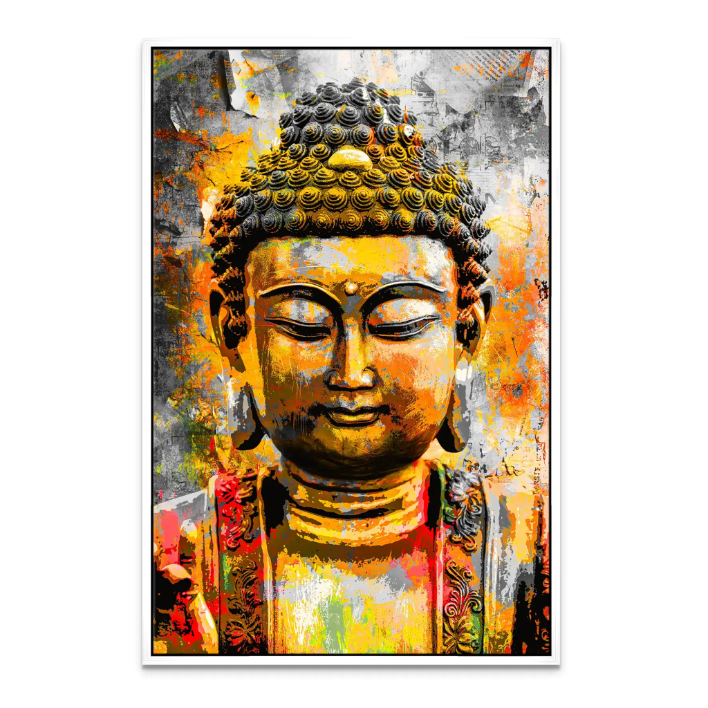 Buddha Boho Style Leinwand Bild INGALERIE