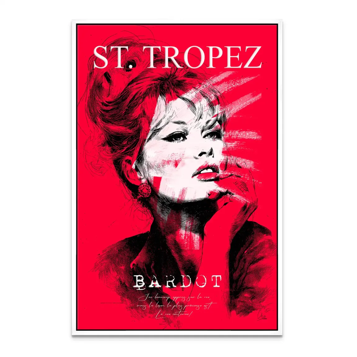Bardot St Tropez Leinwand Bild