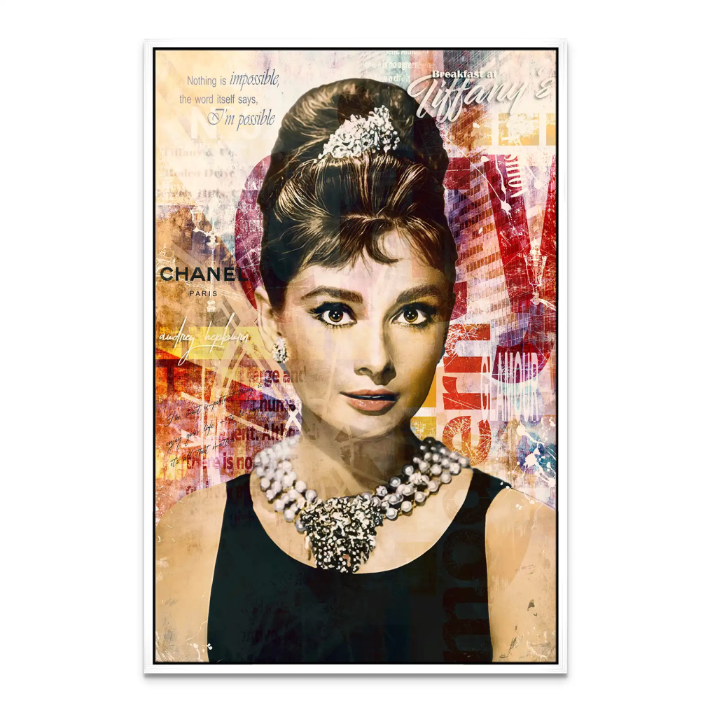 Audrey Glamour Art Leinwand Bild INGALERIE