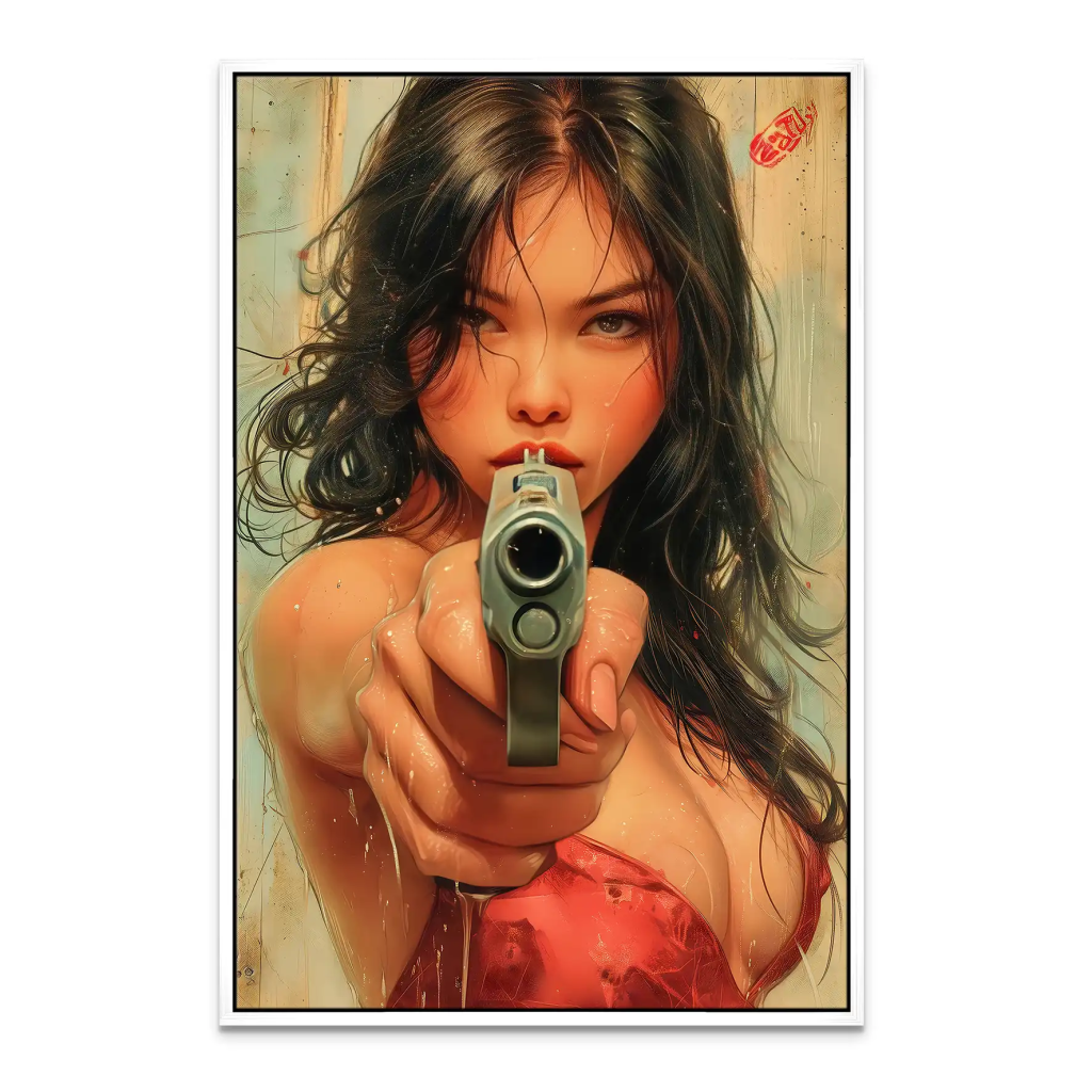 Gun Beauty Leinwand Bild INGALERIE