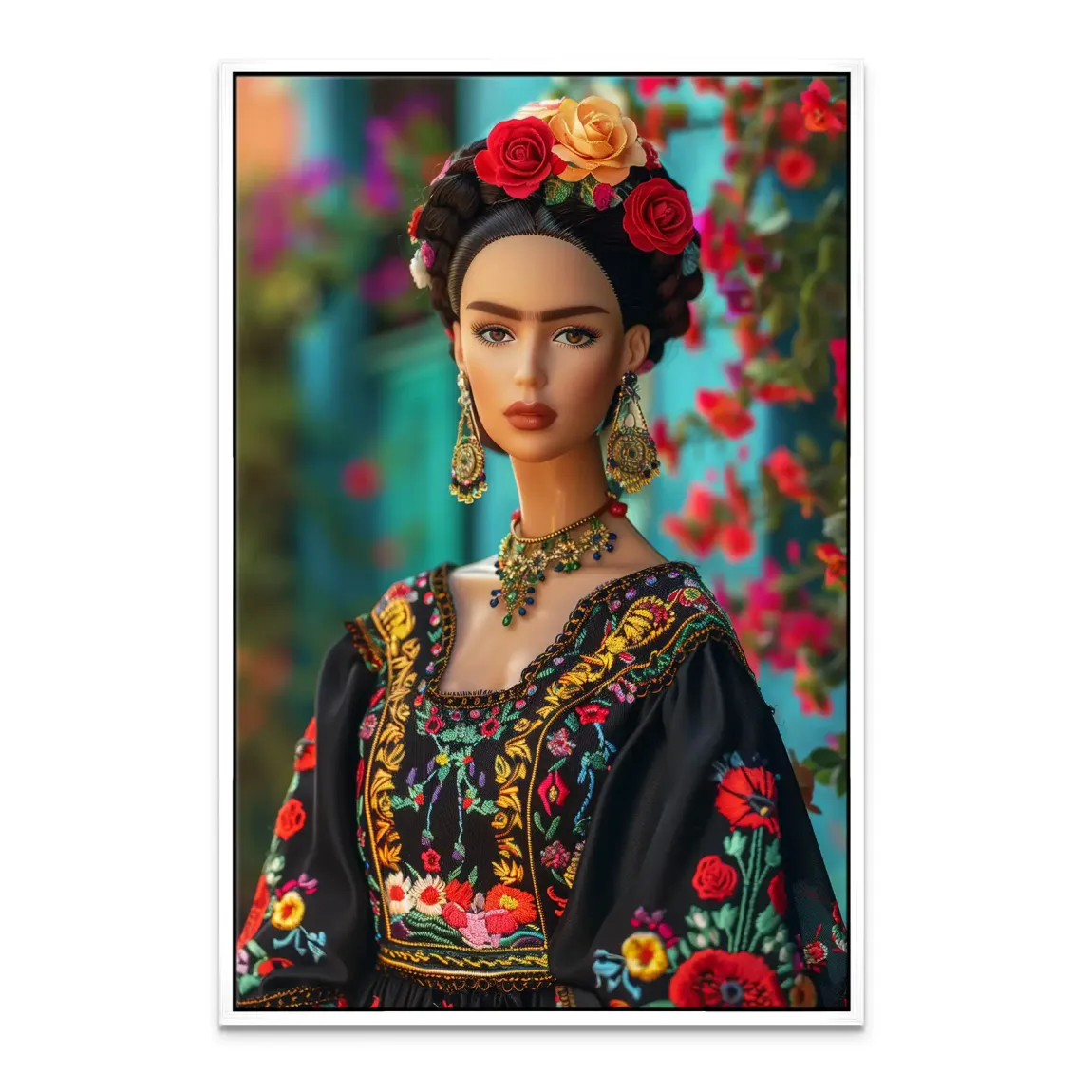 Frida Barbie Leinwand Bild