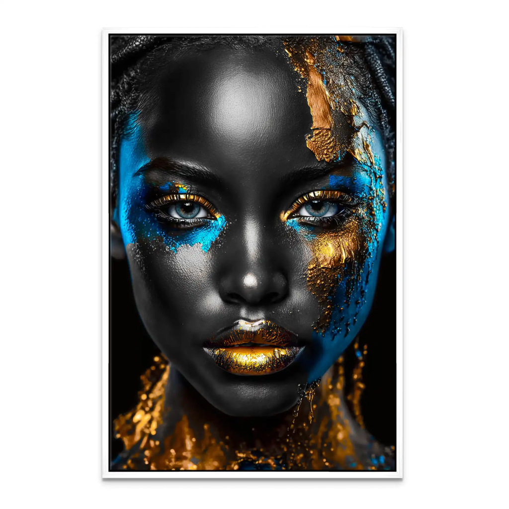 Black Gold Woman Leinwand Bild INGALERIE