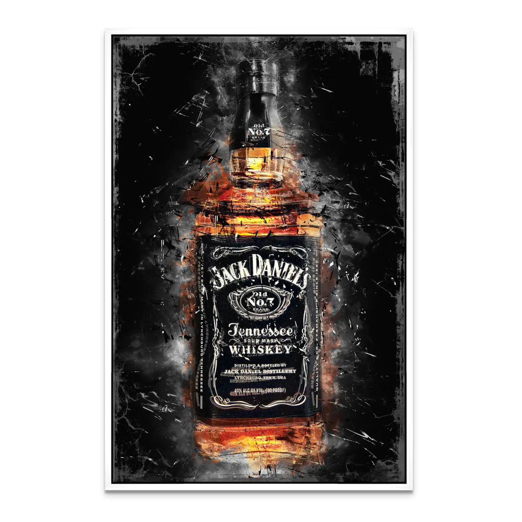 Jack Whisky Abstrakt Leinwand Bild INGALERIE