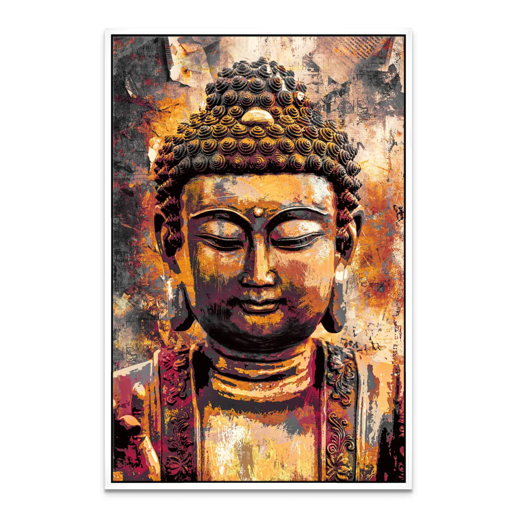 Buddha Vintage Leinwand Bild INGALERIE