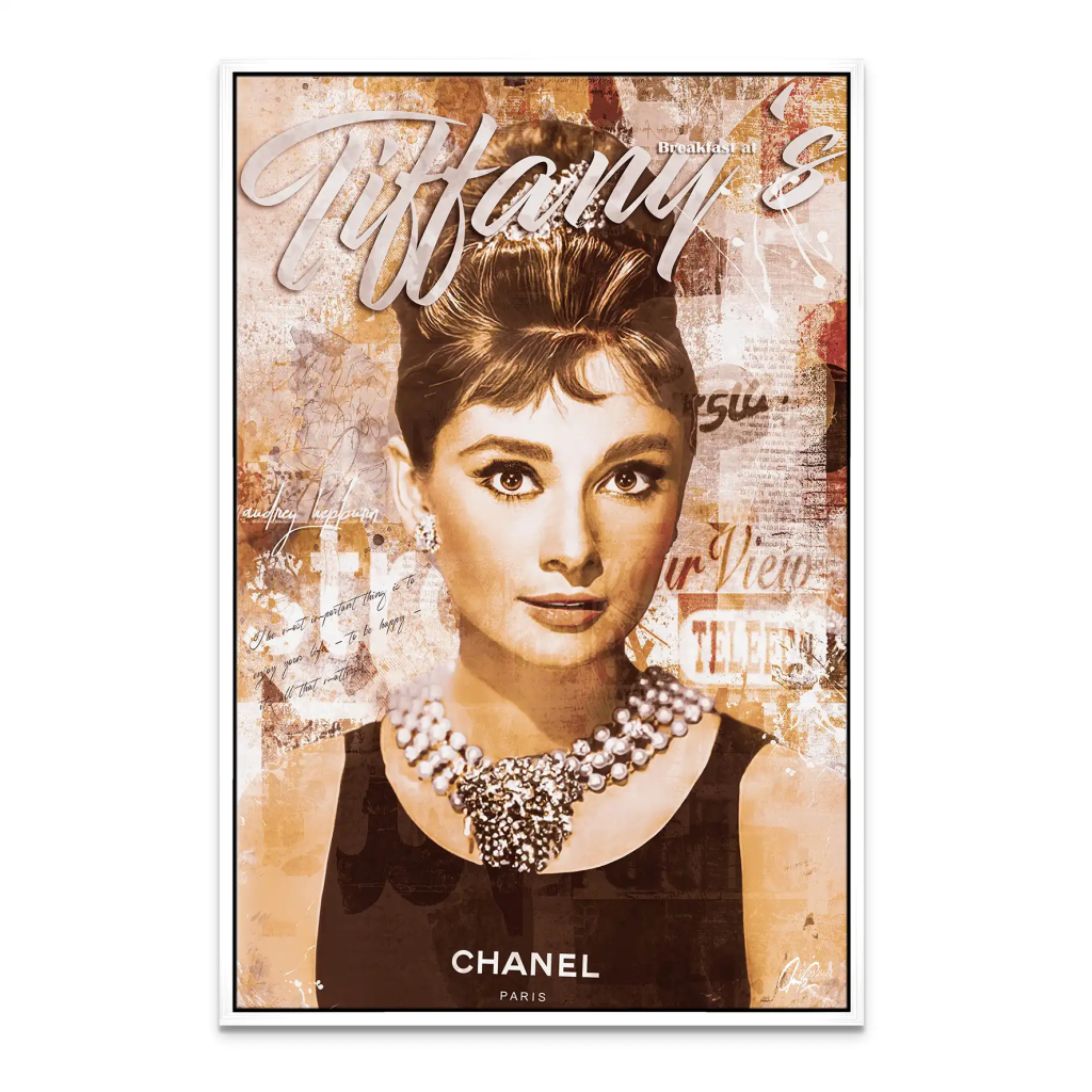 Audrey Tiffany Retro Art Leinwand Bild INGALERIE