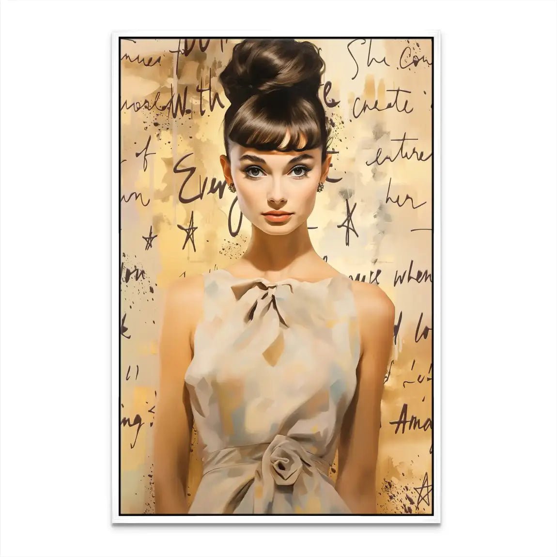 Audrey Hepburn Modern Art Leinwand Bild INGALERIE