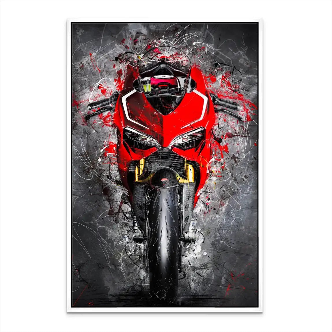 Ducati Panigale Abstrakt Nr.4 Leinwand Bild INGALERIE