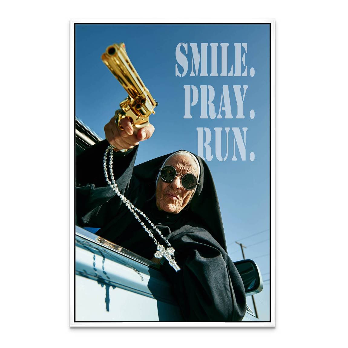 Rebel Nun Leinwand Bild