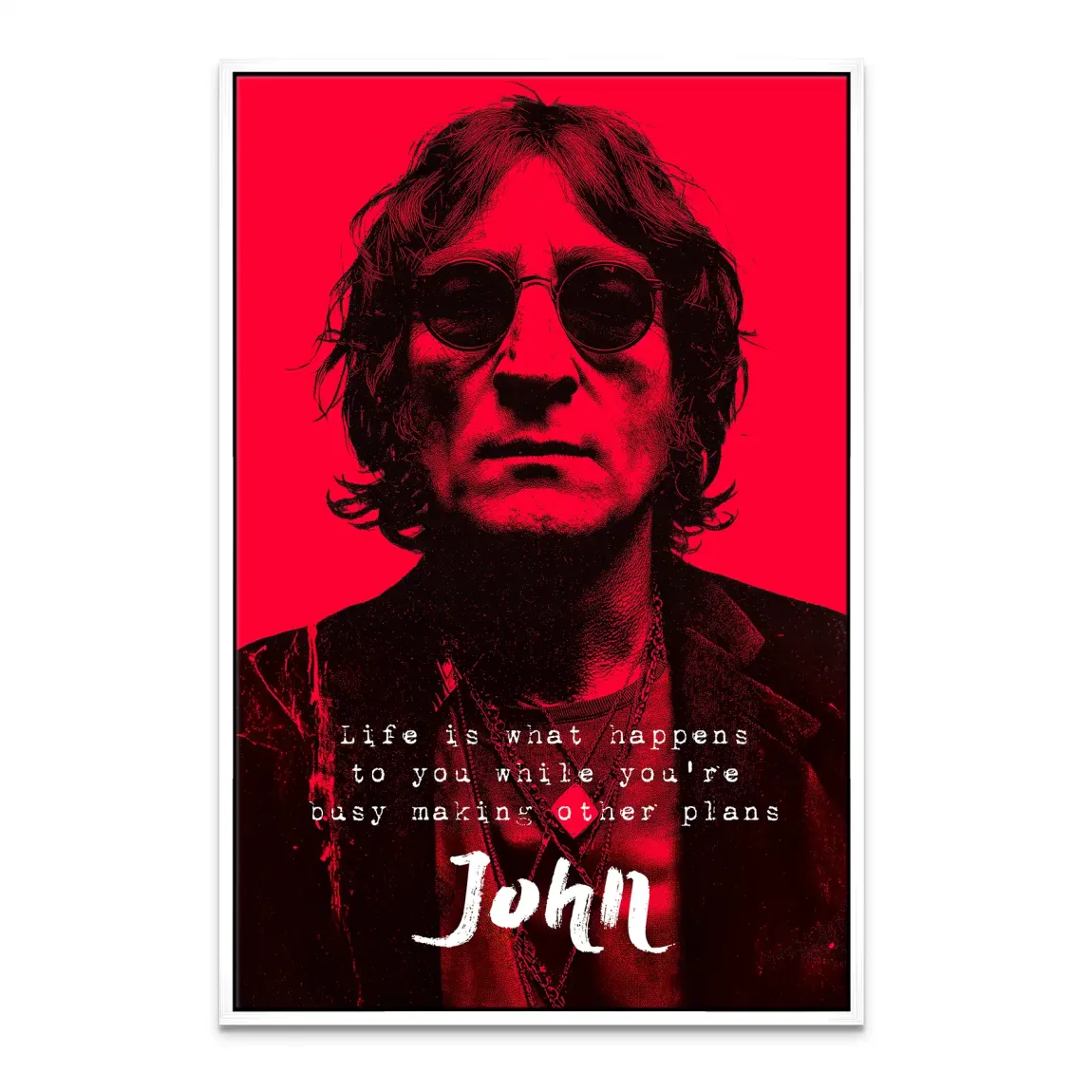 Lennon Red Vision Leinwand Bild